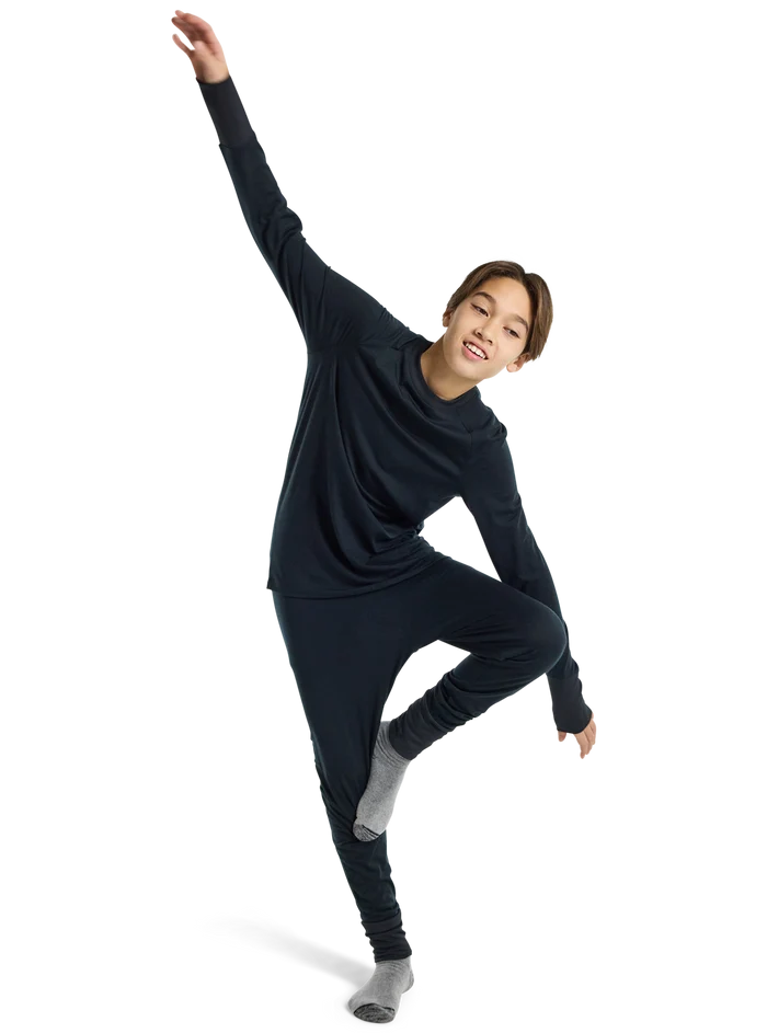 Product image of Kids' & Toddlers' Burton Merino Wool Base Layer Set[Variant:True Black]