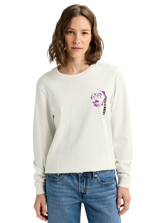 Product image of Burton Heavyweight PJ Artist Long Sleeve T-Shirt[Variant:Stout White]