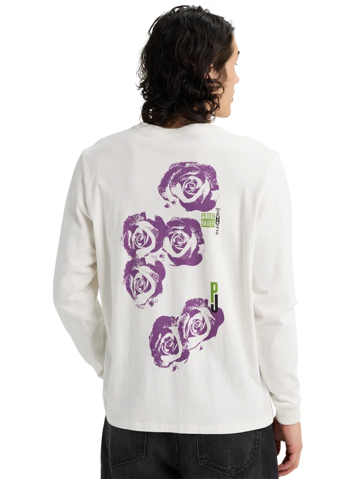 Product image of Burton Heavyweight PJ Artist Long Sleeve T-Shirt[Variant:Stout White]