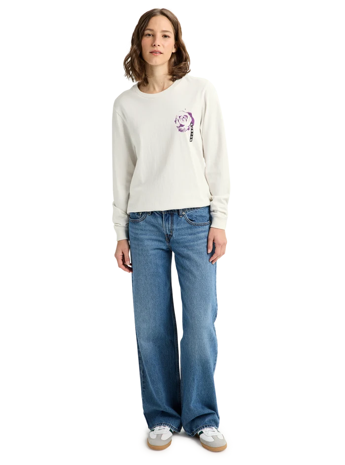 Product image of Burton Heavyweight PJ Artist Long Sleeve T-Shirt[Variant:Stout White]