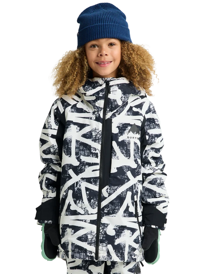 Product image of Kids' Burton Hillslope Jacket[Variant:City Streets / True Black]