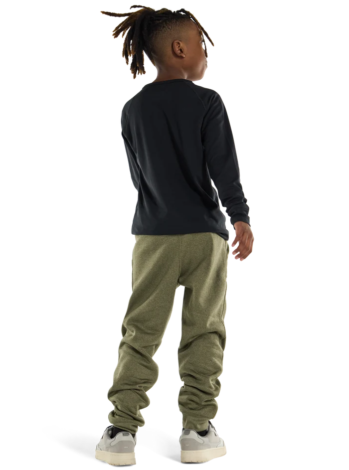 Product image of Kids' Burton Oak Fleece Pants[Variant:Forest Moss Heather]