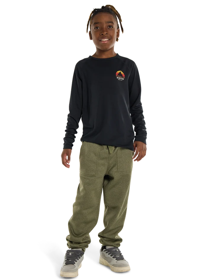Product image of Kids' Burton Oak Fleece Pants[Variant:Forest Moss Heather]