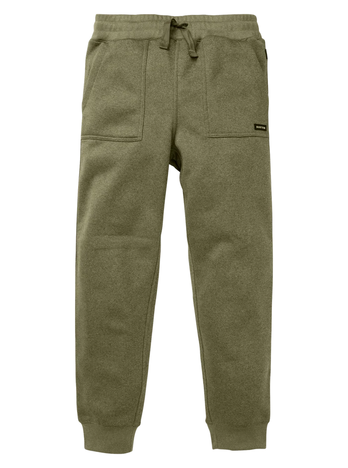 Product image of Kids' Burton Oak Fleece Pants[Variant:Forest Moss Heather]