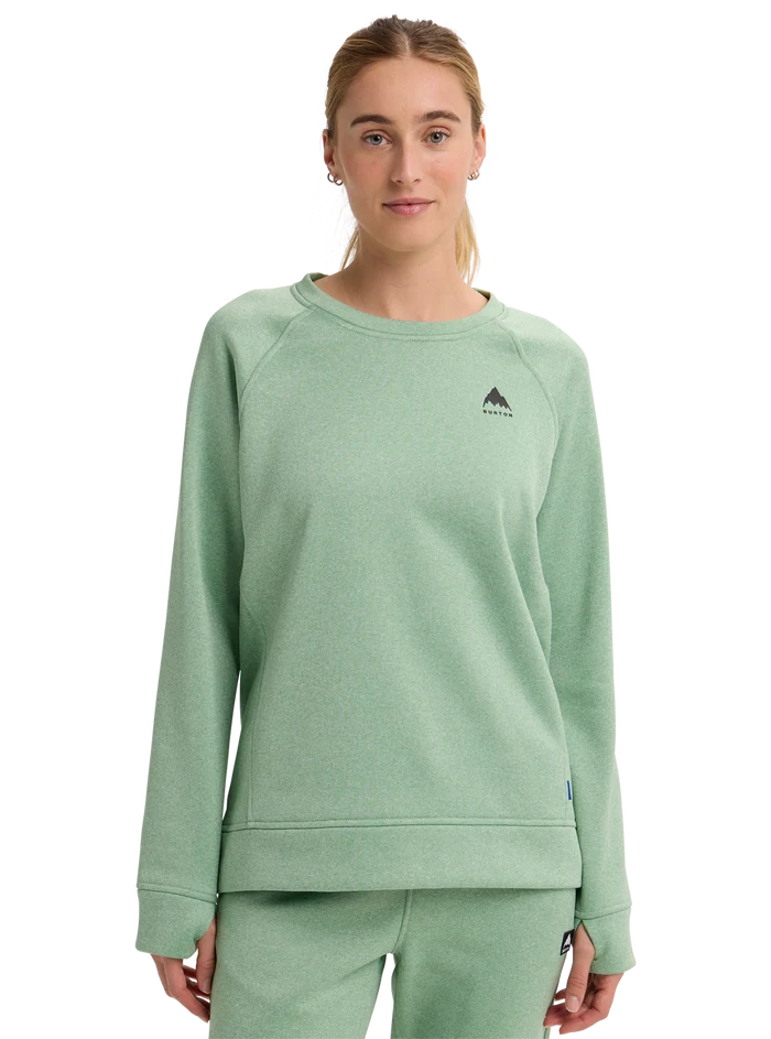 Product image of Women's Burton Oak Crewneck Fleece[Variant:Soft Sage Heather]