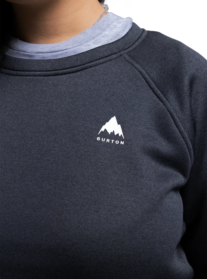 Product image of Women's Burton Oak Crewneck Fleece[Variant:True Black Heather]