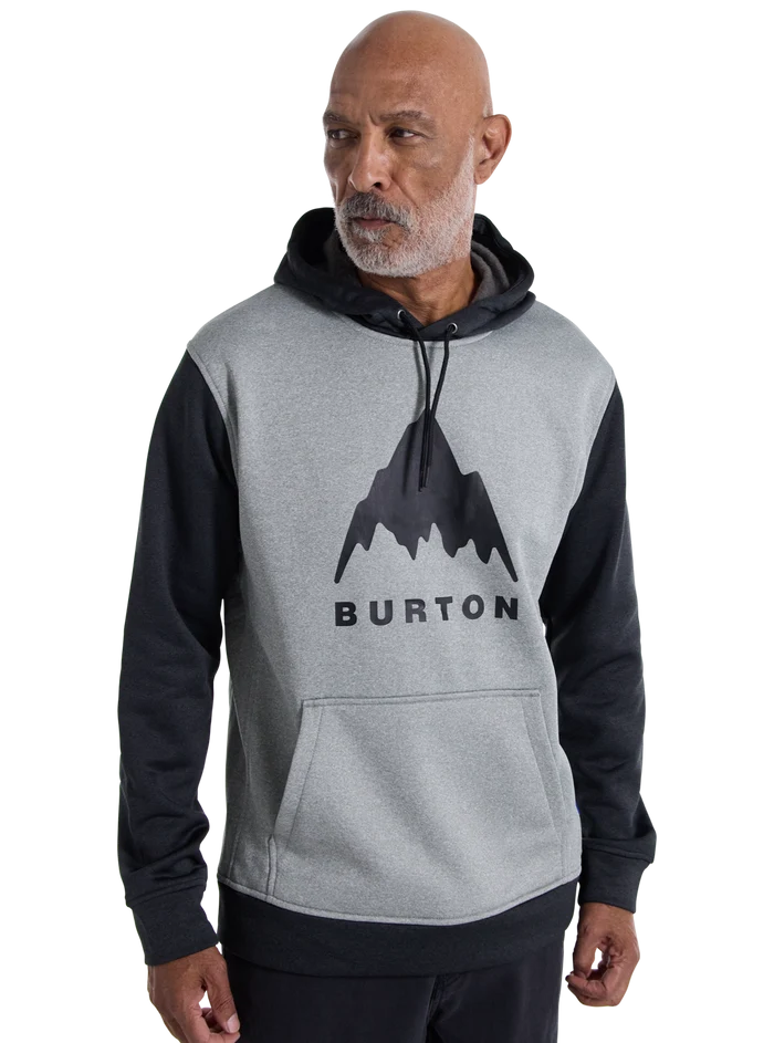 Product image of Men's Burton Oak Pullover Hoodie[Variant:Gray Heather / True Black]