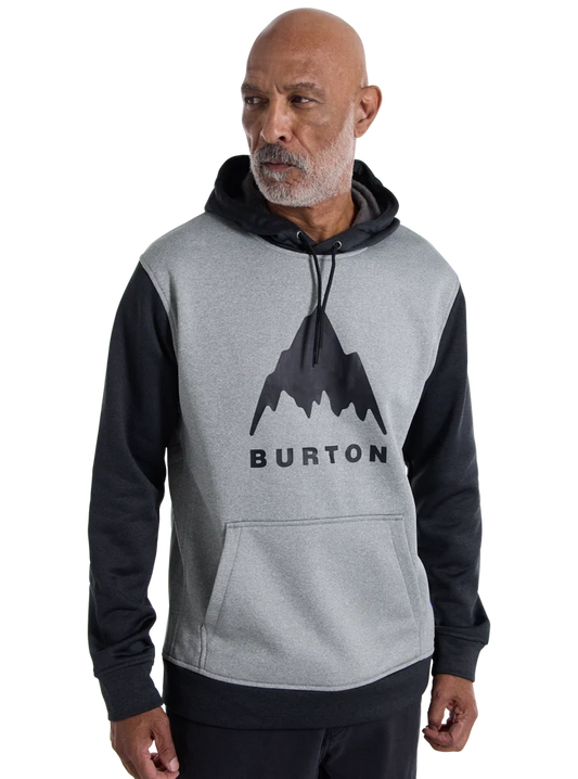 Product image of Men's Burton Oak Pullover Hoodie[Variant:Gray Heather / True Black]