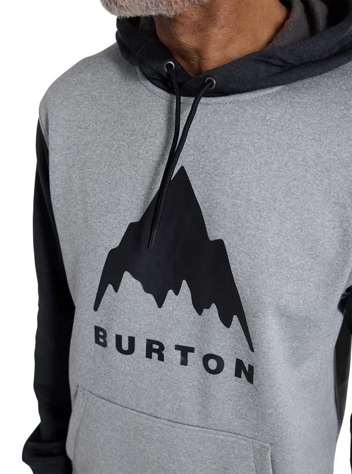 Product image of Men's Burton Oak Pullover Hoodie[Variant:Gray Heather / True Black]