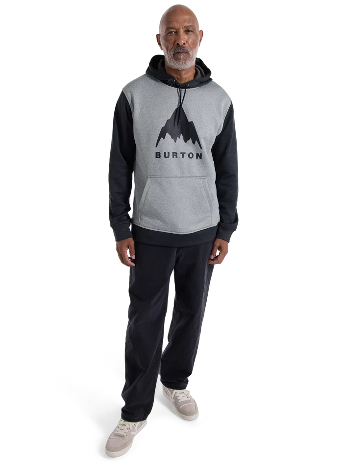 Product image of Men's Burton Oak Pullover Hoodie[Variant:Gray Heather / True Black]