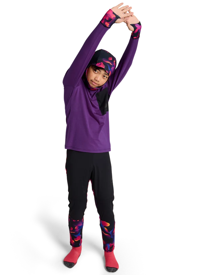 Product image of Kids' Burton Outbeam Merino Wool Set[Variant:Imperial Purple / True Black]