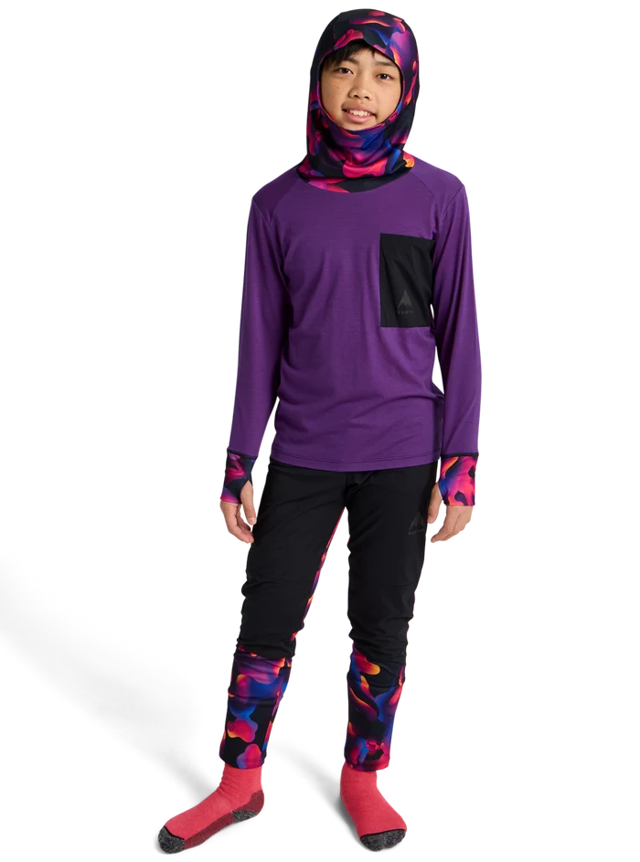 Product image of Kids' Burton Outbeam Merino Wool Set[Variant:Imperial Purple / True Black]