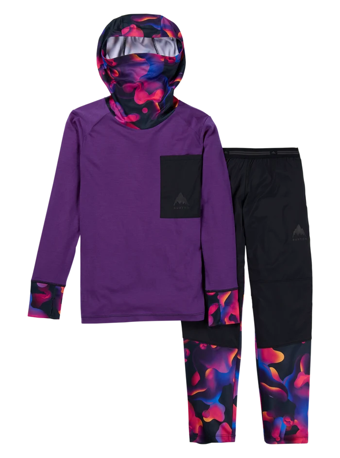 Product image of Kids' Burton Outbeam Merino Wool Set[Variant:Imperial Purple / True Black]