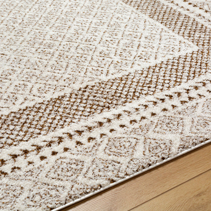 Calvo Machine Woven Oriental Brown Area Rug 7'10" x 10'