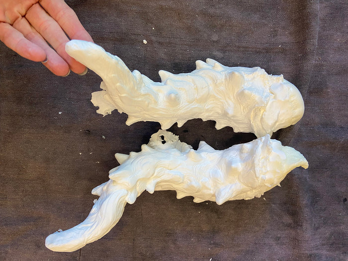 CAST DRAGON HORN PAIR