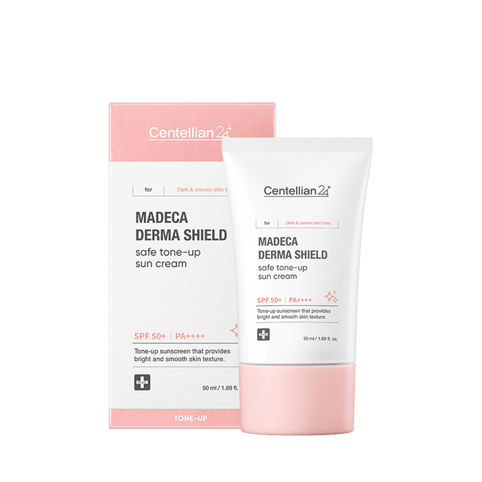 Centellian24 Madeca Derma Shield Safe Tone - Up Sun Cream 50ml - Komiko Beauty