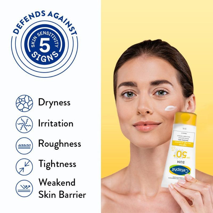 Cetaphil Sun SPF 50+ Light Gel Very High Protection Mineral Base for All Skin Types, Sensitive Skin (50ml)