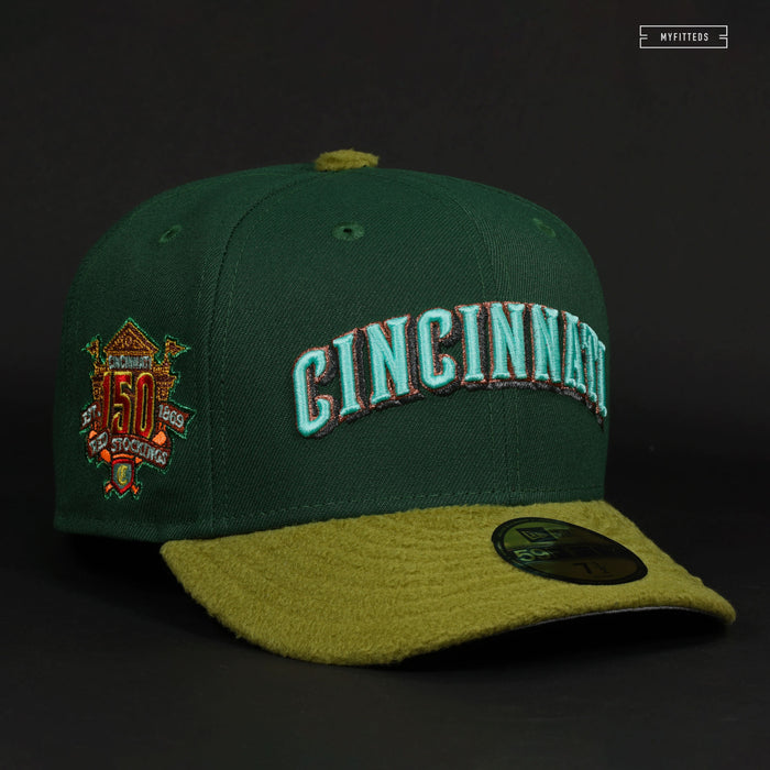 CINCINNATI REDS 150TH ANNIVERSARY FINDLAY MARKET INSPIRED NEW ERA FITTED CAP