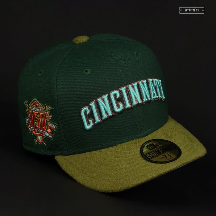 CINCINNATI REDS 150TH ANNIVERSARY FINDLAY MARKET INSPIRED NEW ERA FITTED CAP