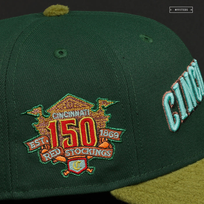 CINCINNATI REDS 150TH ANNIVERSARY FINDLAY MARKET INSPIRED NEW ERA FITTED CAP