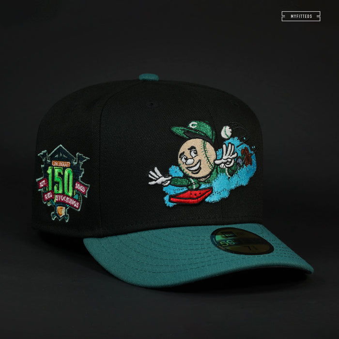 CINCINNATI REDS 150TH ANNIVERSARY LUIGI'S MANSION INSPIRED NEW ERA FITTED CAP