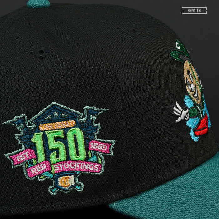 CINCINNATI REDS 150TH ANNIVERSARY LUIGI'S MANSION INSPIRED NEW ERA FITTED CAP
