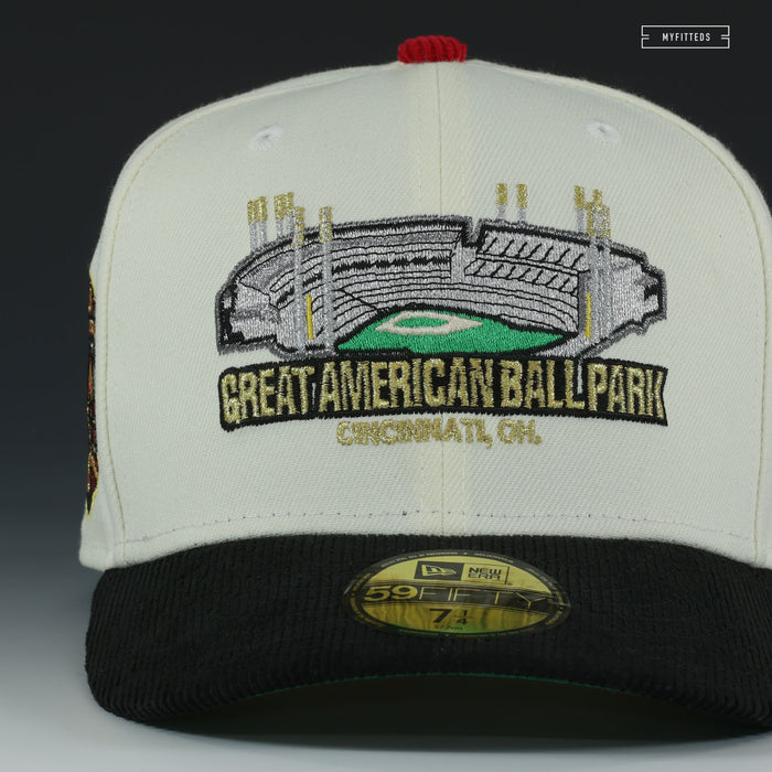 CINCINNATI REDS GREAT AMERICAN BALL PARK STADIUM EVENTS NEW ERA FITTED CAP