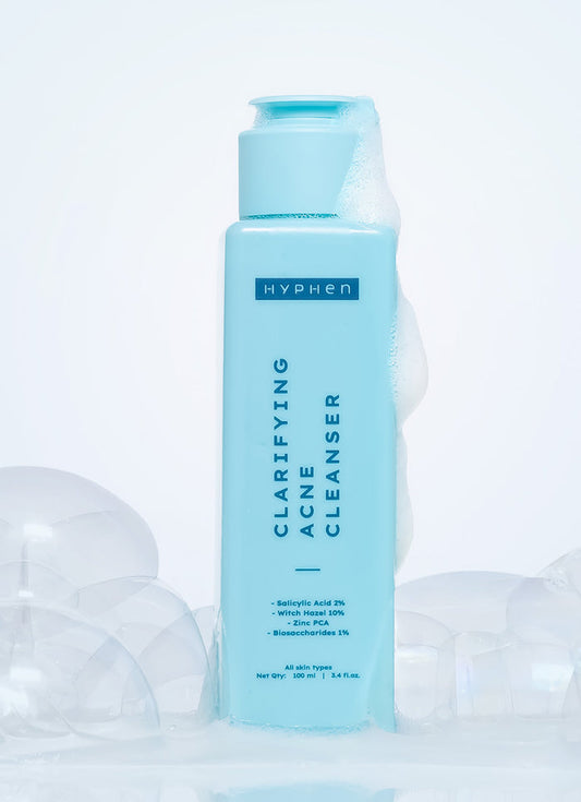 Hyphen Clarifying Acne Cleanser with 2% Salicylic Acid - front pack shot