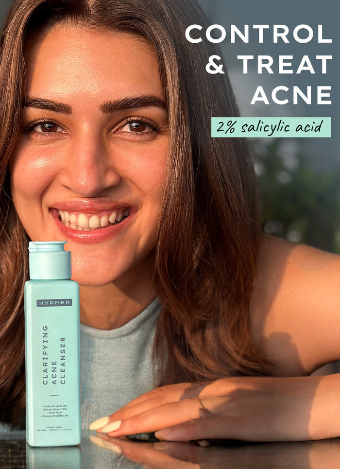 Hyphen Clarifying Acne Cleanser with 2% Salicylic Acid - back-of-pack ingredients panel