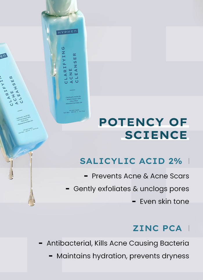Hyphen Clarifying Acne Cleanser with 2% Salicylic Acid - texture and finish demo