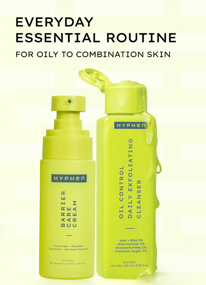 Hyphen Cleanser for Oily Skin + BCC for Oily Skin - front pack shot