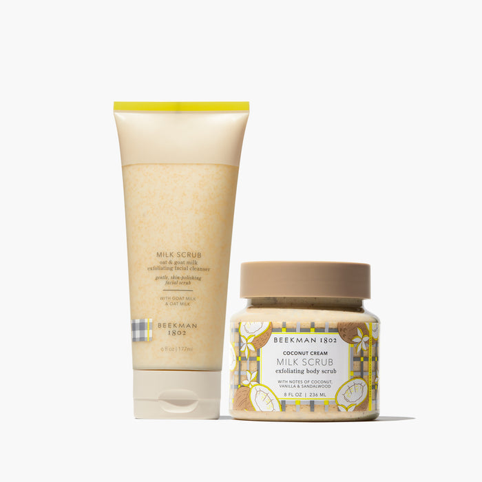 Coconut Cream Smooth Operators Milk Scrub Face & Body Bundle