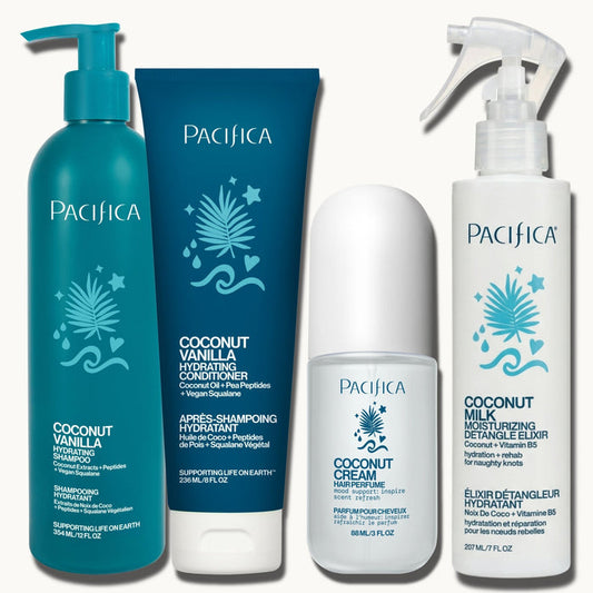 Coconut Vanilla Moisture + Detangle Hair Bundle - Pacifica