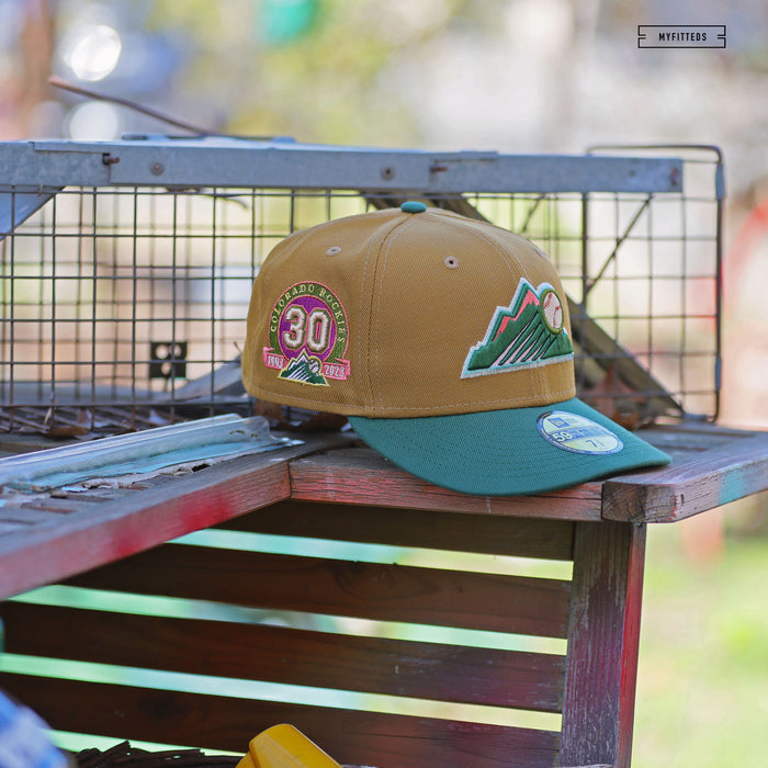 COLORADO ROCKIES 30TH ANNIVERSARY CAMPER PACK NEW ERA FITTED CAP