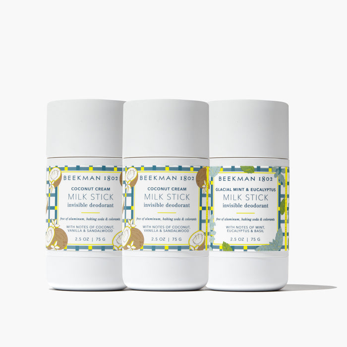 Coconut Cream / Coconut Cream / Glacial Mint & Eucalyptus