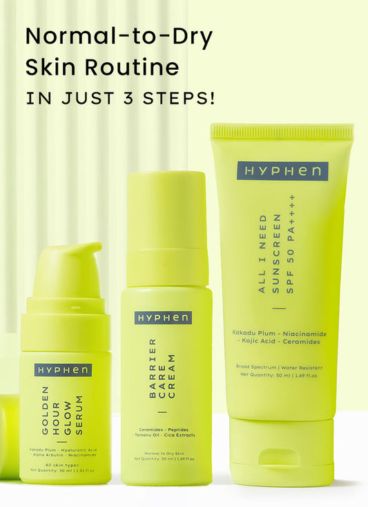Hyphen Daily Dry-skin Care Bundle: FOR DRY TO Normal Skin - front pack shot