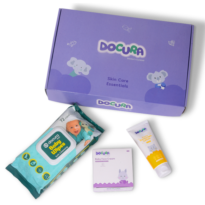 Docura Baby Skin Care Essentials Gift Set (Pack of 3 Products)