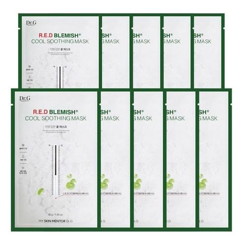 Dr.G Red Blemish Cool Soothing Mask 10ea - Komiko Beauty