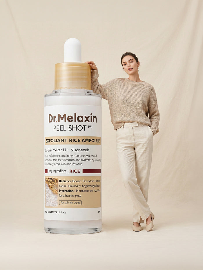 Dr.melaxin Peel Shot Exfolating White Rice Ampoule 80ml