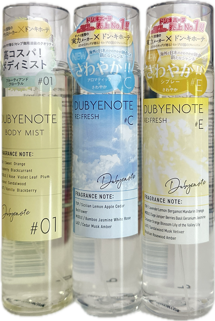Dubyenote Body Mist 𝗗𝗶0𝗿-𝗜𝗻𝘀𝗽𝗶𝗿𝗲𝗱 Scent direct from Japan Perfume