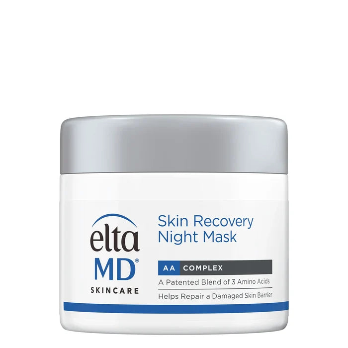 EltaMD Skin Recovery Night Mask jar with AA Complex for barrier repair