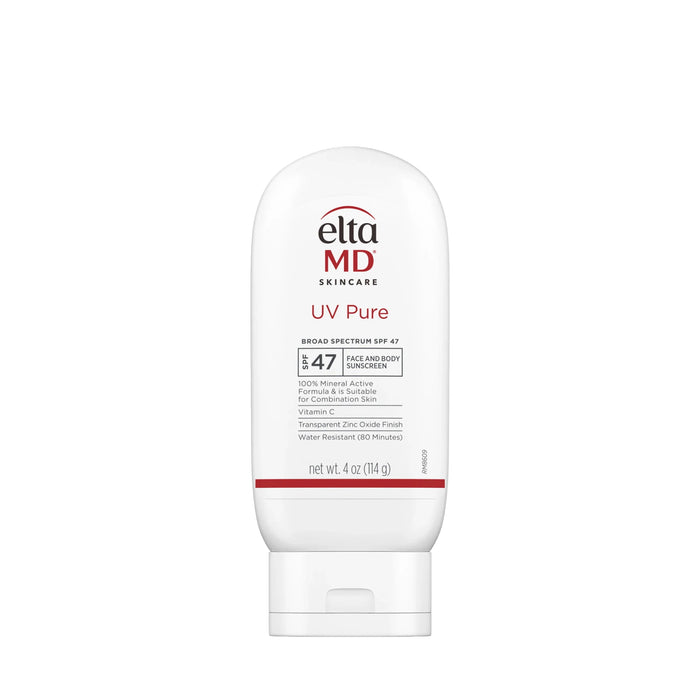 EltaMD UV Pure Broad-Spectrum SPF 47 mineral sunscreen tube, 4 oz