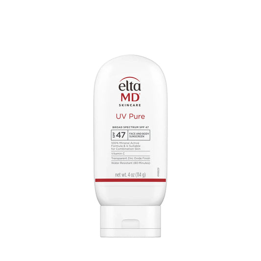 EltaMD UV Pure Broad-Spectrum SPF 47 mineral sunscreen tube, 4 oz