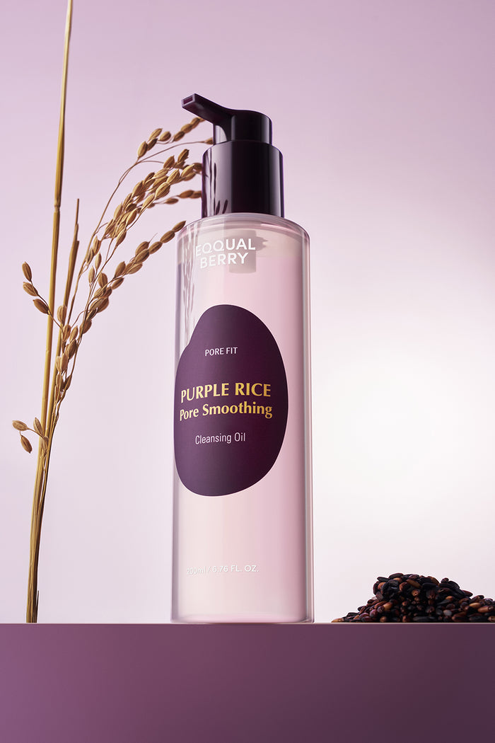 Eqqualberry Purple Rice Pore Smoothing Cleansing Oil 200ml | GlamTouch UK