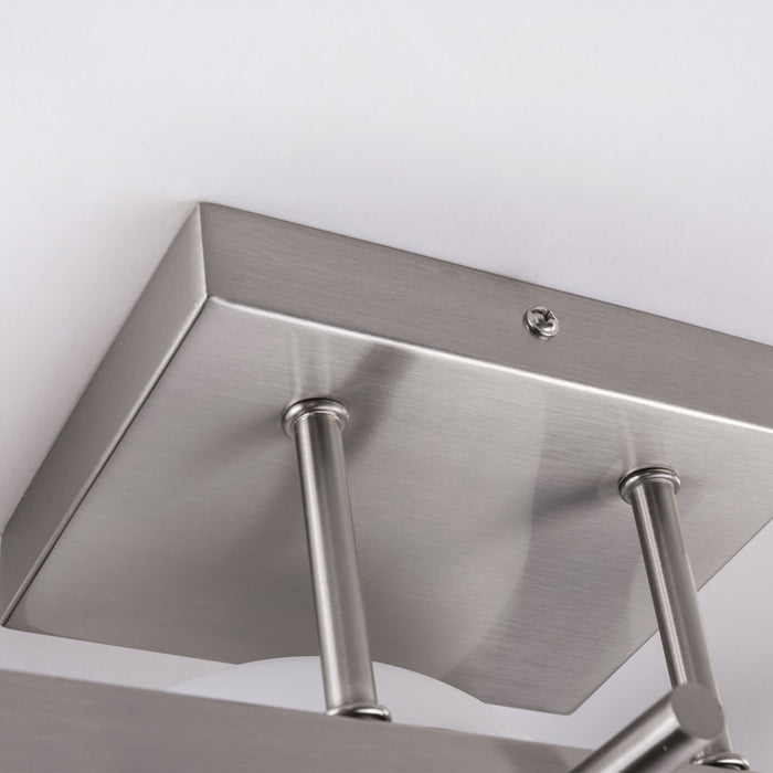 ETL 3-Light Dimmable Nickel Iron Bathroom Light Fixture with Cloud-Shaped Shade Lio