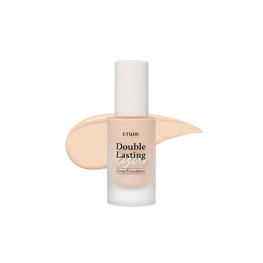 Etudehouse Double Lasting Vegan Cover Foundation 30g - No.17C1 Light Vanilla - Komiko Beauty