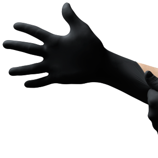 Exam Glove Microflex® MidKnight™ Black Nitrile Gloves