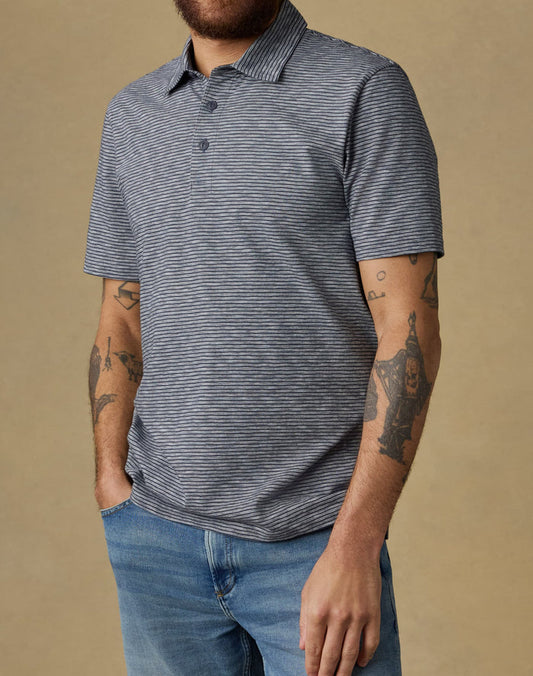 Faherty Sunwashed T-Shirt Striped Polo