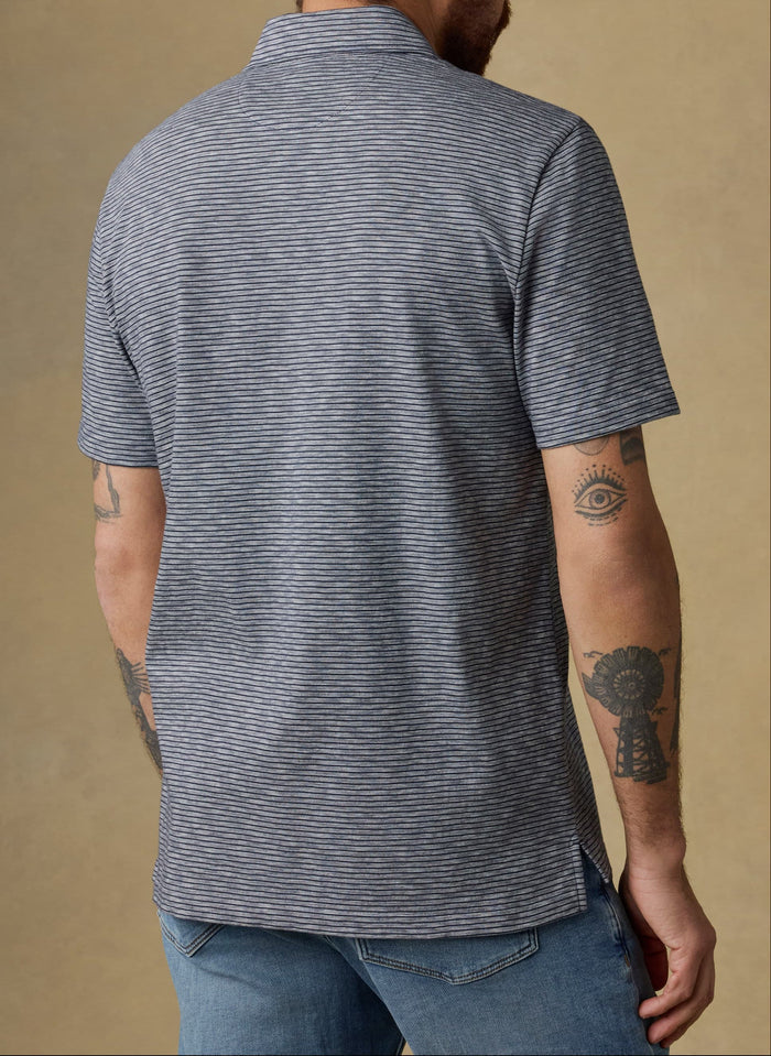 Faherty Sunwashed T-Shirt Striped Polo