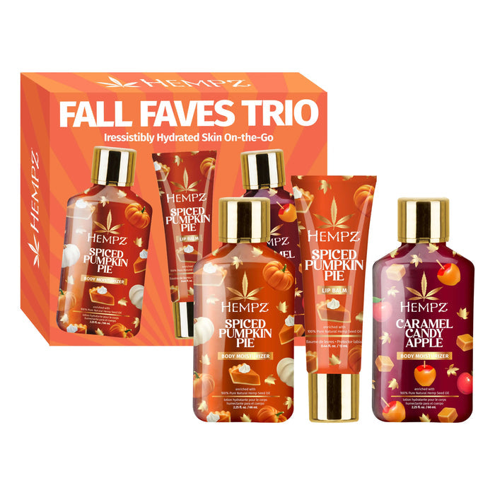 Hempz Fall Faves Set with two mini lotions and a lip balm